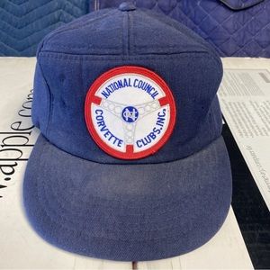 Vintage SnapBack Hat National Council Corvette Clubs Inc USED SEE PICTURES